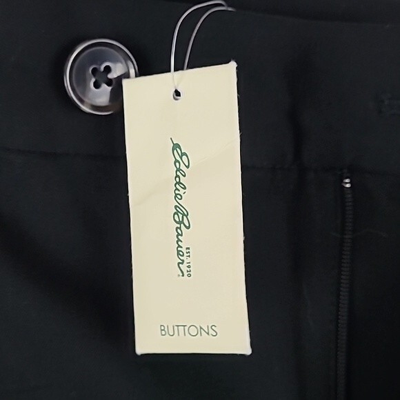Women's EDDIE BAUER Pants Size 4 Black Shaw Fit Trousers/Dressy - Picture 7 of 8